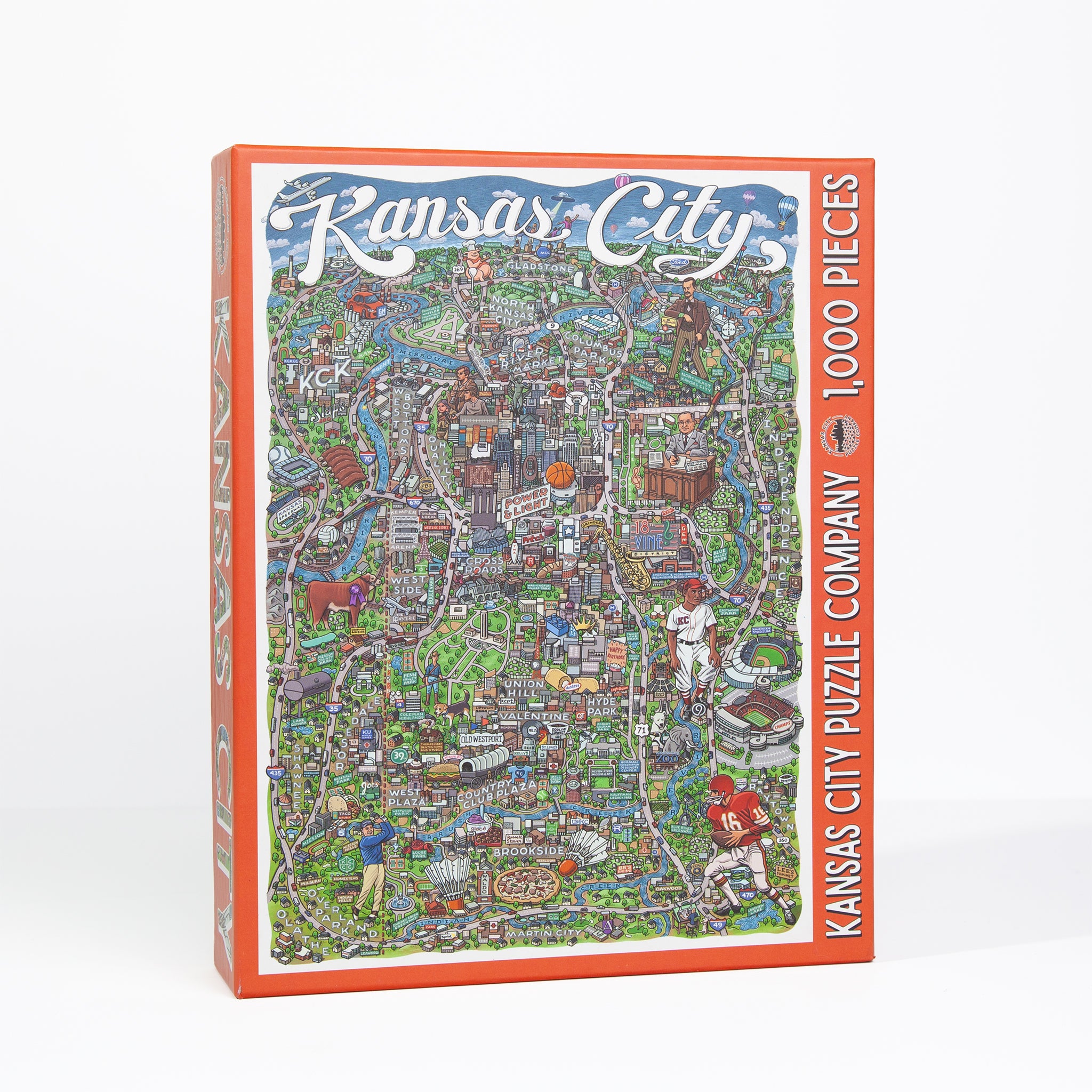 Kansas City Map 1000 Piece Puzzle