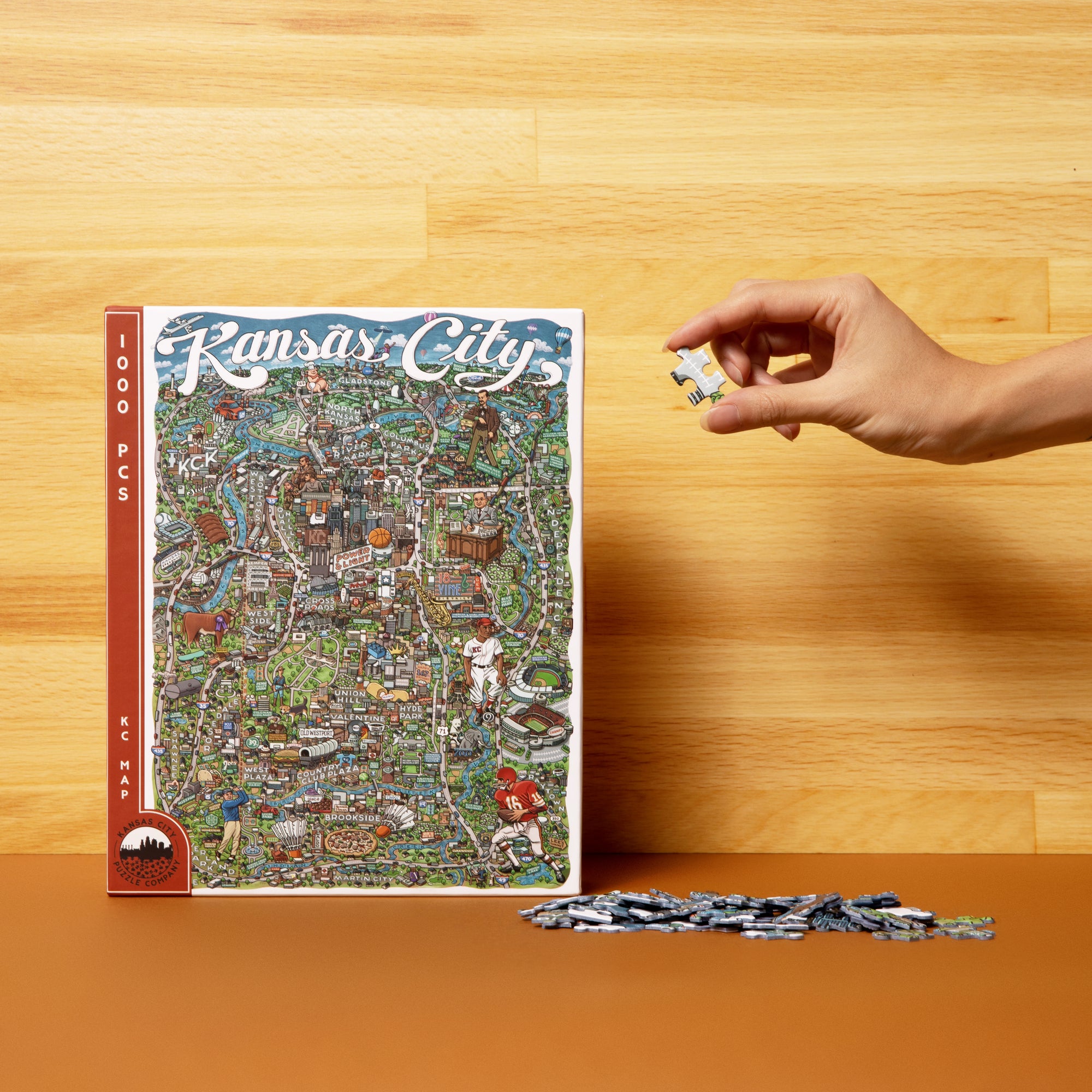 Kansas City Map Puzzle by Mario Zucca