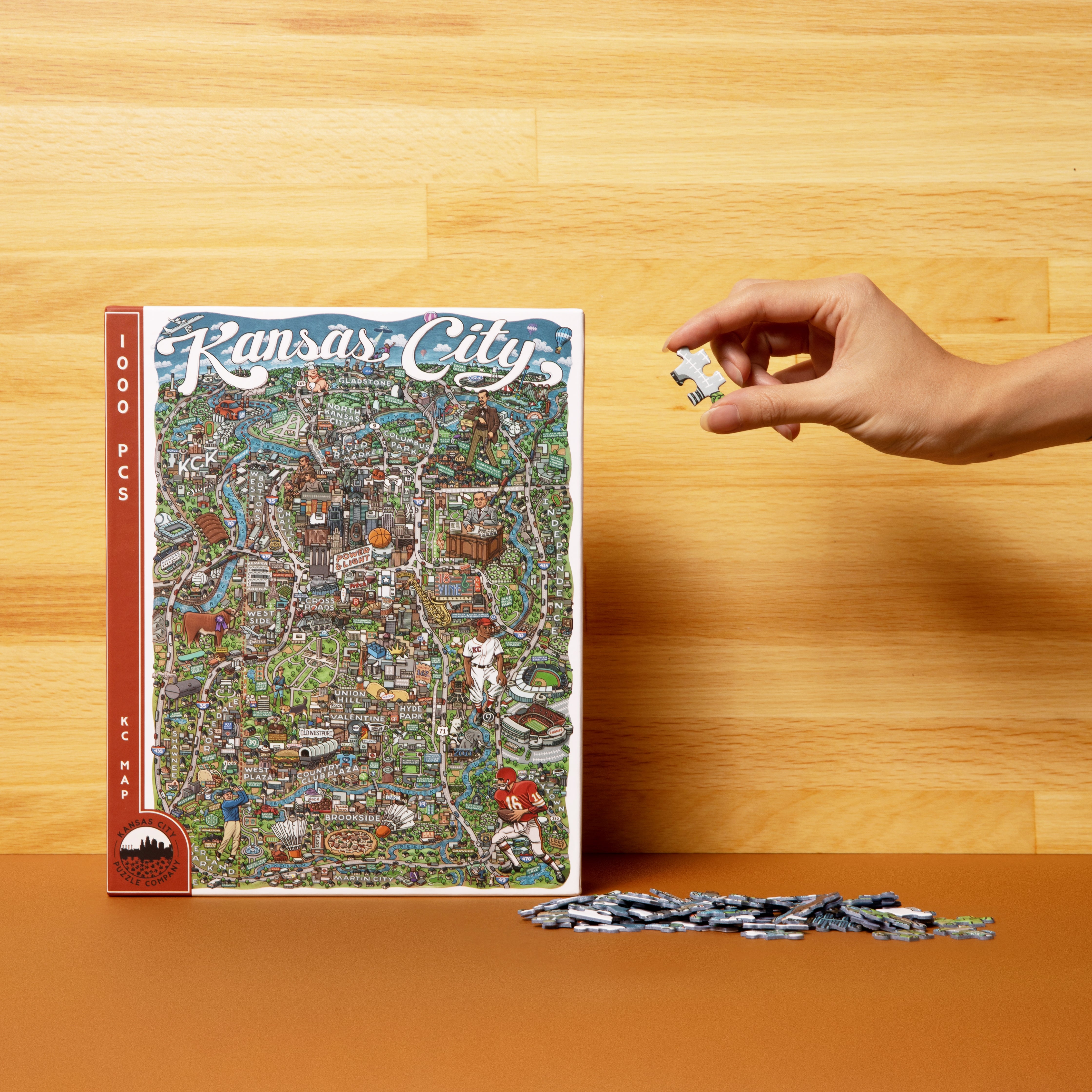 Kansas City Map | 1,000 Piece Puzzle